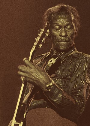 Chuck Berry Retro Vintage Poster 10