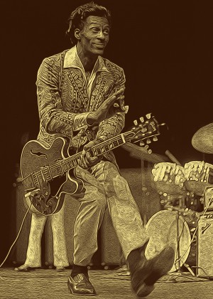 Chuck Berry Retro Vintage Poster 11