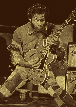 Chuck Berry Retro Vintage Poster 12