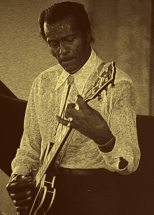 Chuck Berry Retro Vintage Poster  16