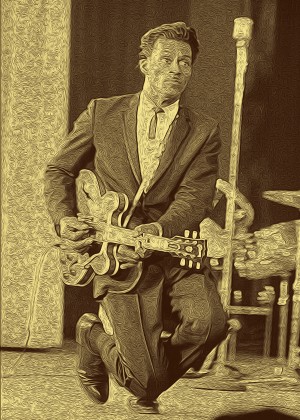 Chuck Berry Retro Vintage Poster 24