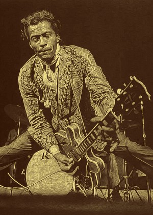 Chuck Berry Retro Vintage Poster 3