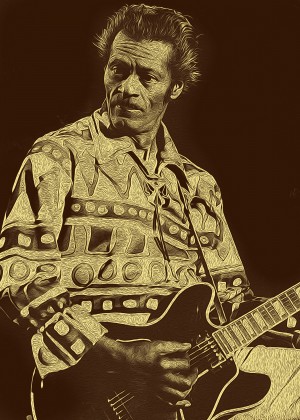 Chuck Berry Retro Vintage Poster 7