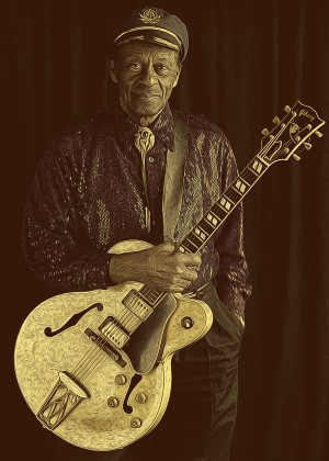 Chuck Berry Retro Vintage Poster 8