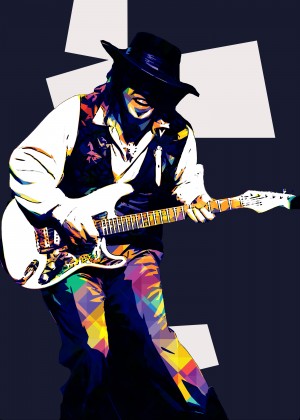 Stevie Ray Vaughan Pop Art 3