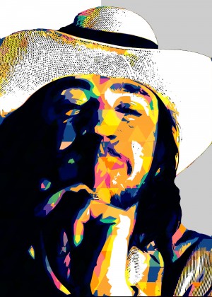 Stevie Ray Vaughan Pop Art 28