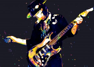 Stevie Ray Vaughan Pop Art 24