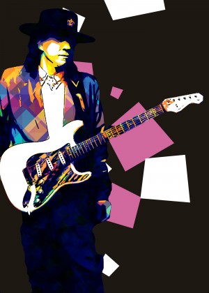 Stevie Ray Vaughan Pop Art 30