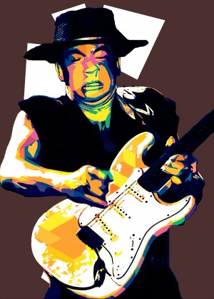Stevie Ray Vaughan Pop Art 25