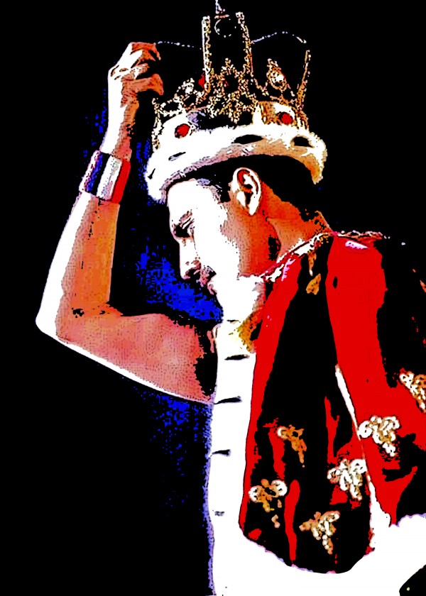 Freddie Mercury Wearing Crown by RANGGA OZI