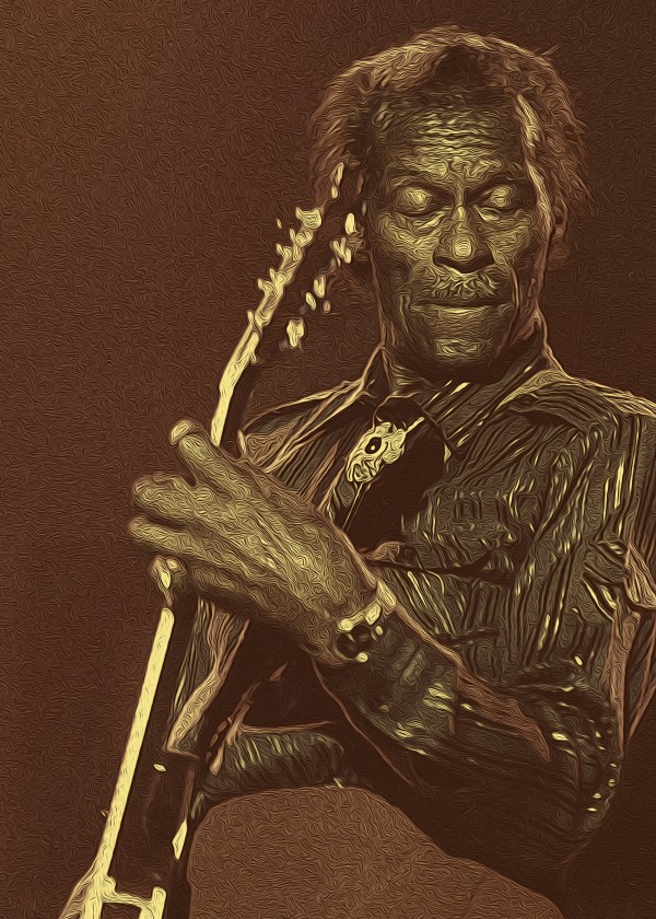 Chuck Berry Retro Vintage Poster 10 by RANGGA OZI
