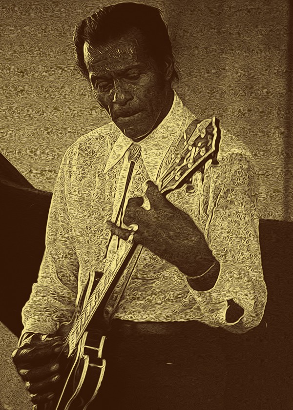 Chuck Berry Retro Vintage Poster  16 by RANGGA OZI