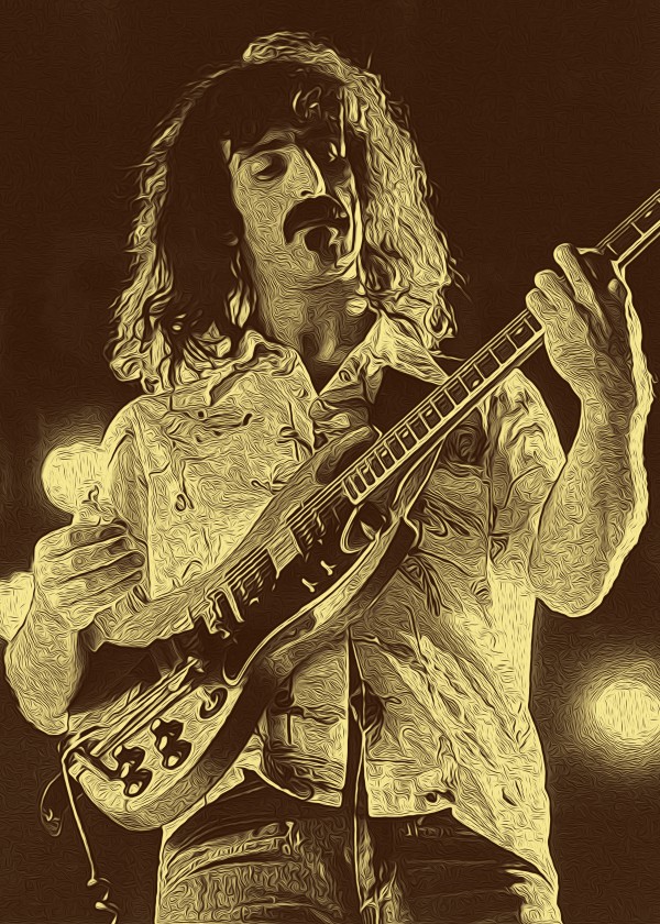 Frank Zappa Oil Painting 4 by RANGGA OZI