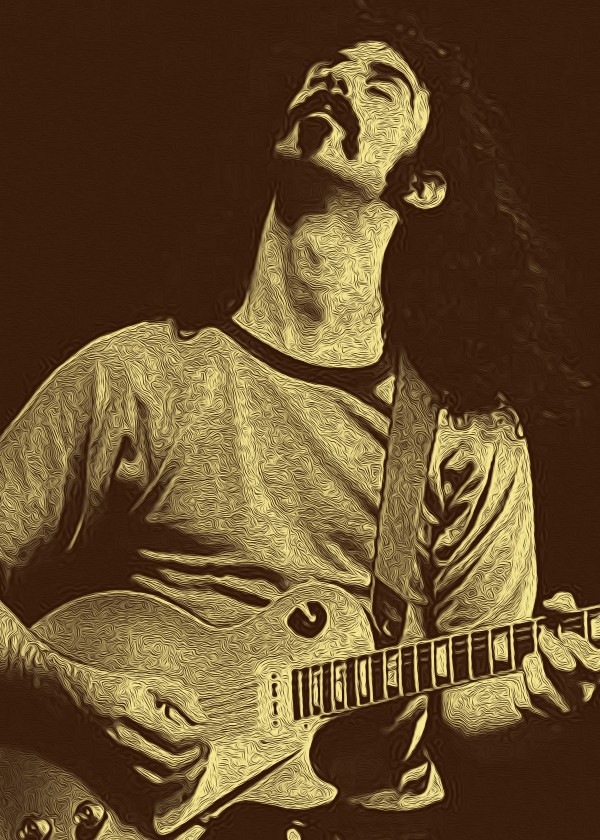 Frank Zappa Oil Painting 11 by RANGGA OZI