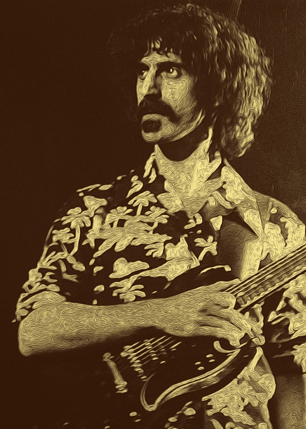 Frank Zappa Oil Painting 12 by RANGGA OZI