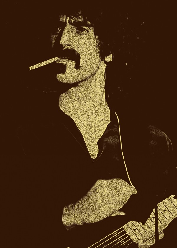Frank Zappa Oil Painting 13 by RANGGA OZI