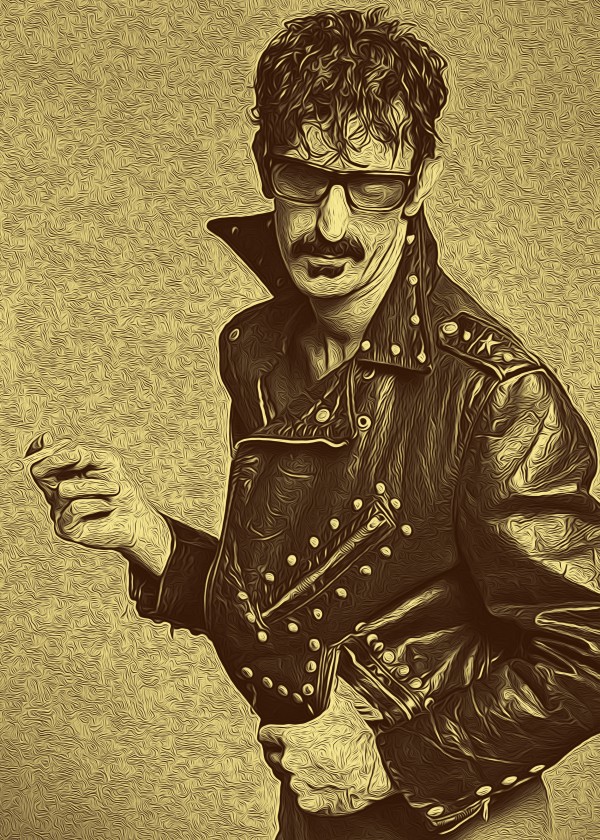 Frank Zappa Oil Painting 2 by RANGGA OZI