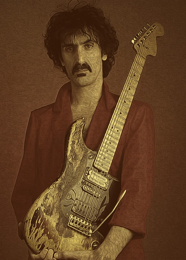 Frank Zappa Oil Painting 1 by RANGGA OZI
