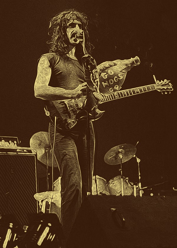 Frank Zappa Oil Painting 5 by RANGGA OZI