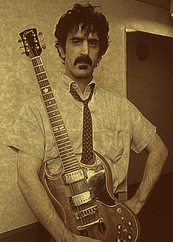 Frank Zappa Oil Painting 18 by RANGGA OZI
