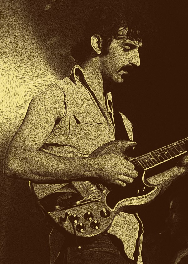 Frank Zappa Oil Painting 7 by RANGGA OZI