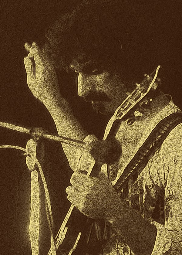 Frank Zappa Oil Painting 8 by RANGGA OZI