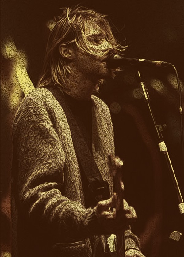 Kurt Cobain Vintage 5 by RANGGA OZI