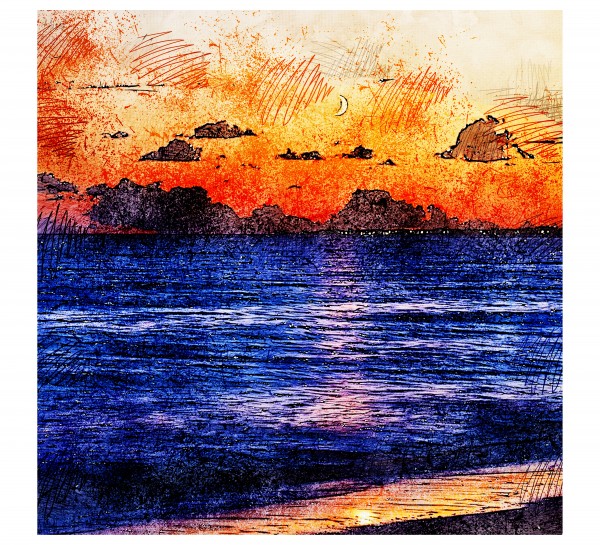 Beautiful Scenery in Color Sketch 19 by RANGGA OZI