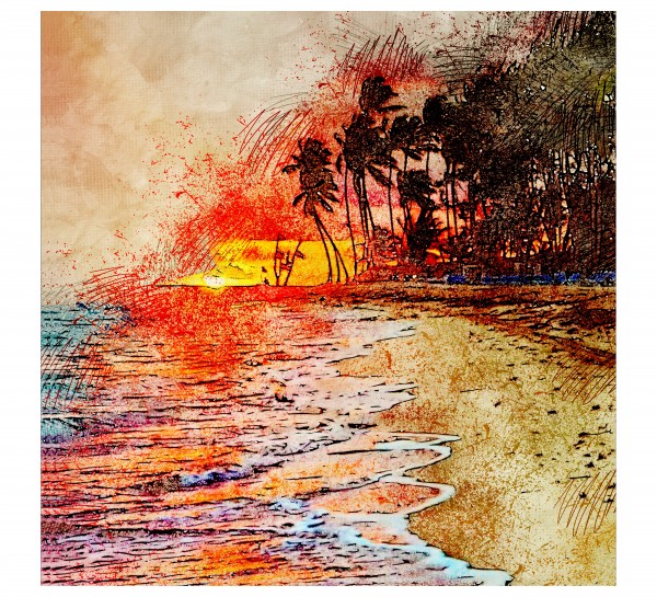 Beautiful Scenery in Color Sketch 2 by RANGGA OZI