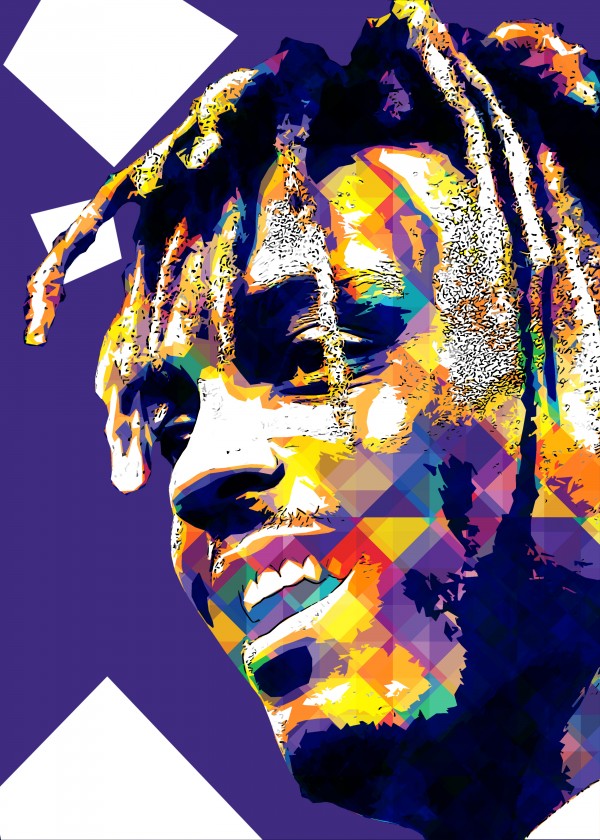 Juice Wrld Best American Rapper Art Style 17 by RANGGA OZI