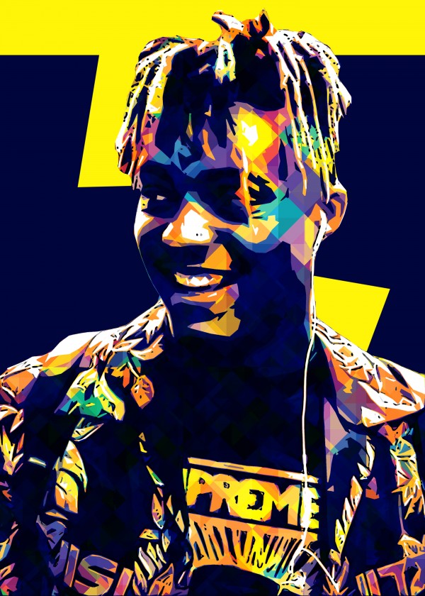 Juice Wrld Best American Rapper Art Style 9 by RANGGA OZI