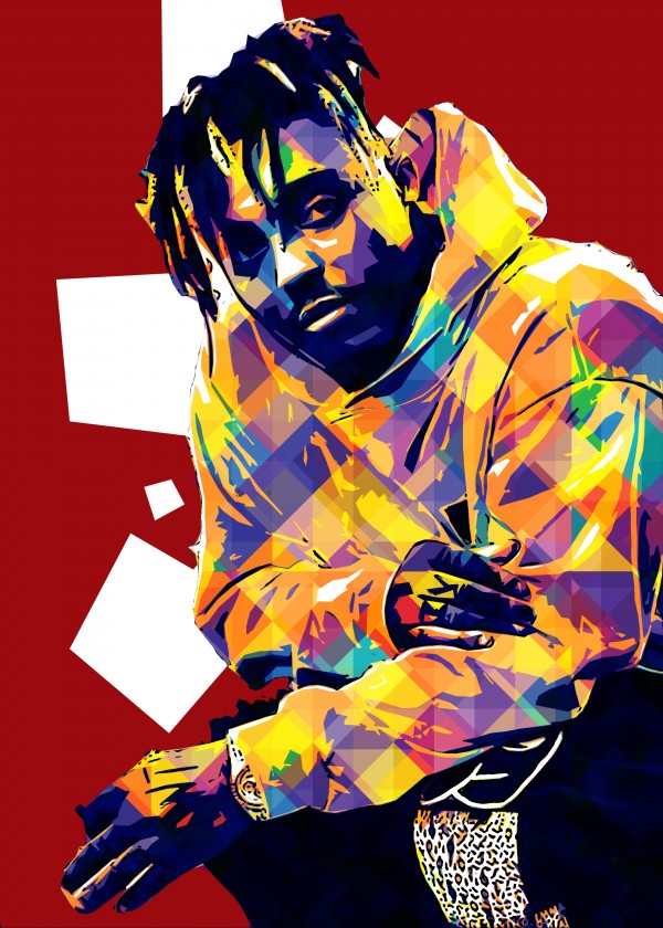 Juice Wrld Best American Rapper Art Style 8 by RANGGA OZI