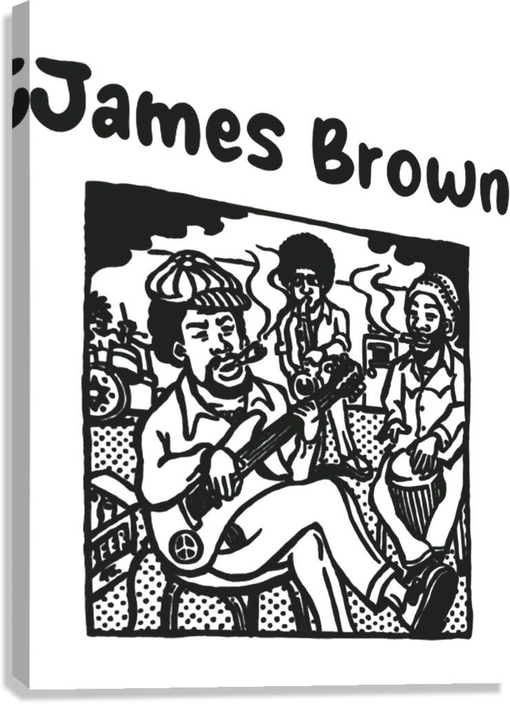 james brown 2 Canvas Print