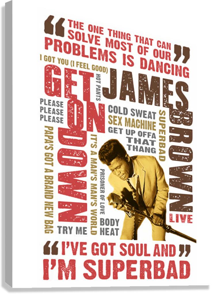 james brown 40 Canvas Print