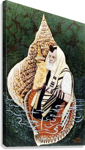 0654 Lubavitcher in Shell Canvas Print