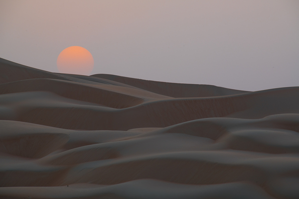 Dune red sun sinking Print