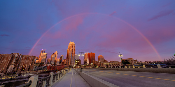 City Rainbow Arch Print
