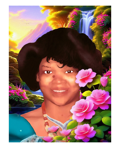 Aunt BB 13 x 16 for 11 x 14 frame Print