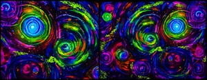 Neon galaxy panel  1