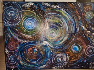 Swirling Galaxy Abstract Acrylic