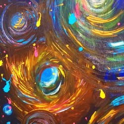 Colourful Galaxy abstract swirl