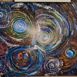 Swirling Galaxy Abstract Acrylic