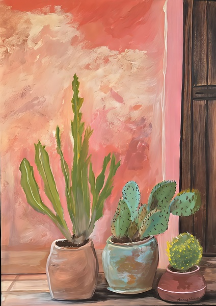 Cactus On Guard  by Nancy Norman