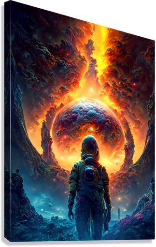 exploring the destruction Canvas Print