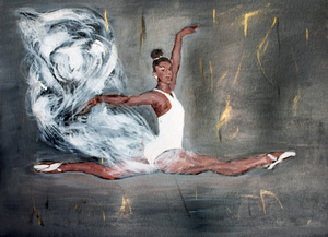 Ballerina in flight