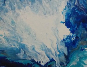 Ocean Blue Water Abstract