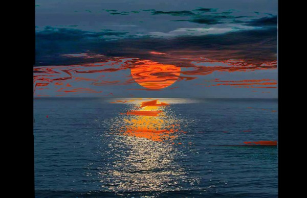 Red Moon Rising Print