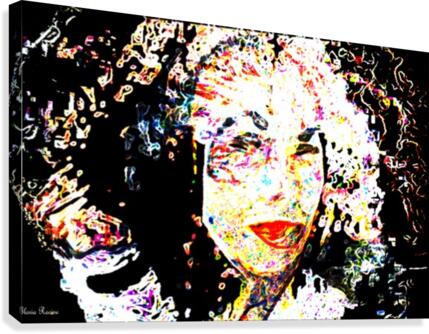 Confetti Face Canvas Print