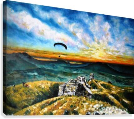 Paragliding  Canvas Print