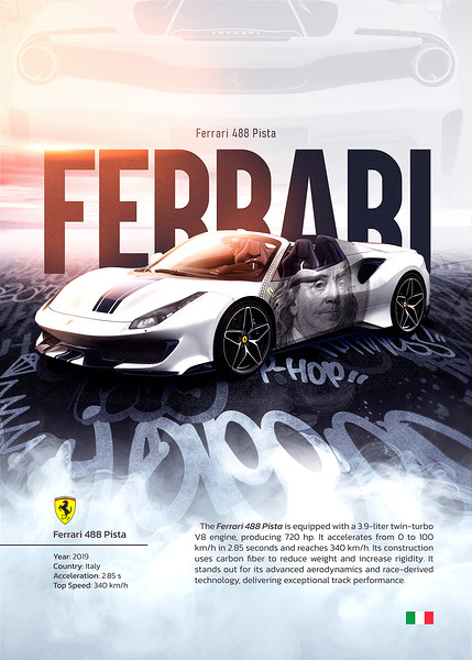 Ferrari 488 Pista by Motvink